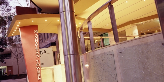 slumped glass entry wall pieces