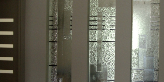 Slumped Glass Partition privacy