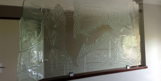 Slumped Glass Screen