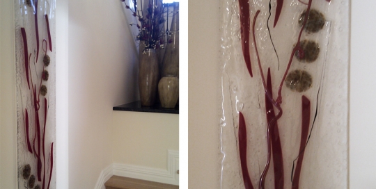 Stairwell glass Feature abstract