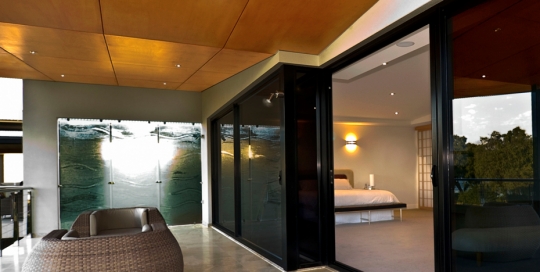 Slumped Glass Balcony Privacy screen