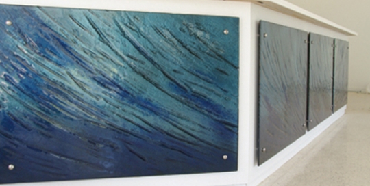 Ocean theme Glass Panel