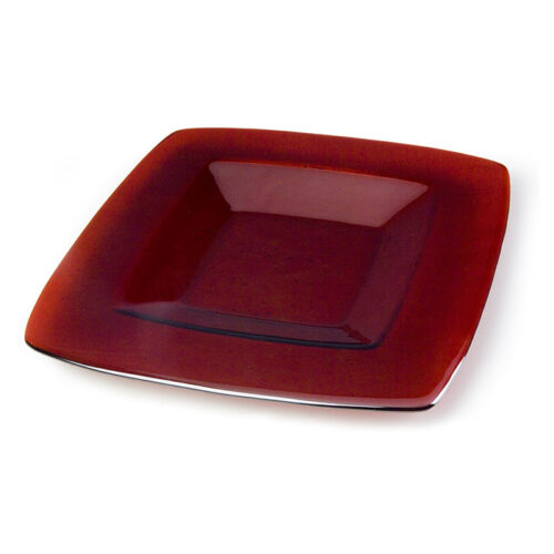 round edge square platter