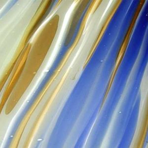 lamberts lams20 blue, gold and white streaked glass