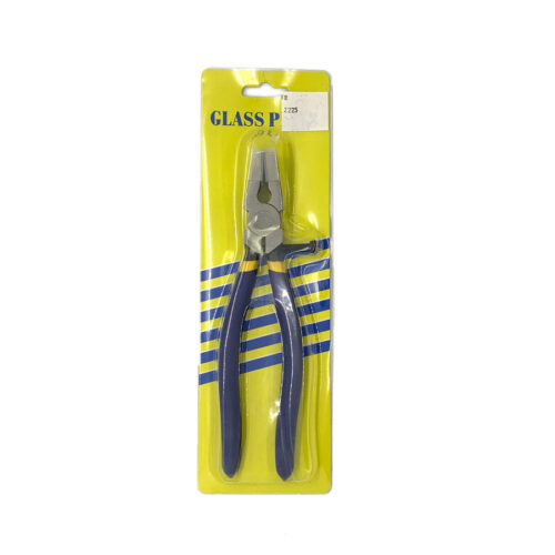 running pliers with blue handles in packet