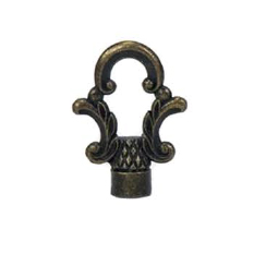 baroque style loop finial ornate