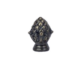 pinecone brass finial