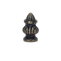 bud shaped brass finial