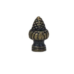 high antique brass finial