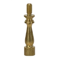 brass shade riser with threaded ends