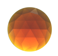 dark amber faceted jewel