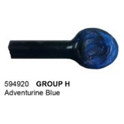 dark blue moretti rod with pressed end