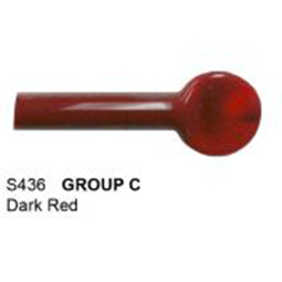 dark red moretti rod with pressed end