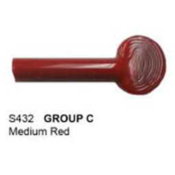 medium red moretti rod with pressed end