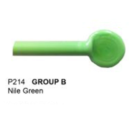 nile green moretti rod with pressed end