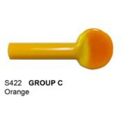 orange moretti rod with pressed end