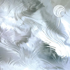 Clear Baroque Textured Glass