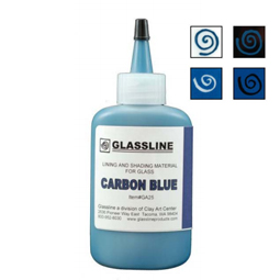 glassline bottle in carbon blue