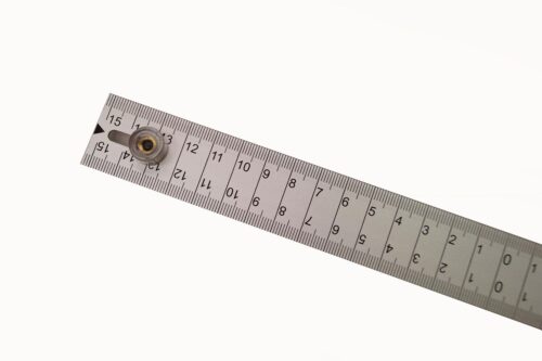 close up of beetle system ruler