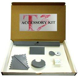 a taurus saw accessory kit in box with 30/45/60 degree cutting guide, 45 degree bevel edger, circle guide, and straight edge