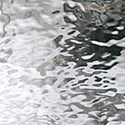 water textured transparent glass