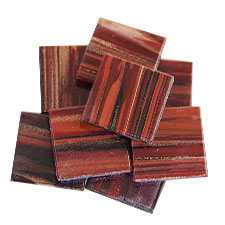 glass mosaic tile lustre red outback