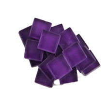 purple glass mosaic tiles