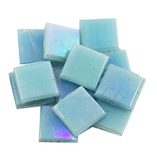 light blue mosaic tiles