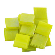 lemon yellow mosaic tiles