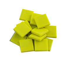 lemon yellow glass mosaic tiles