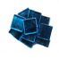 blue gold back mosaic tiles