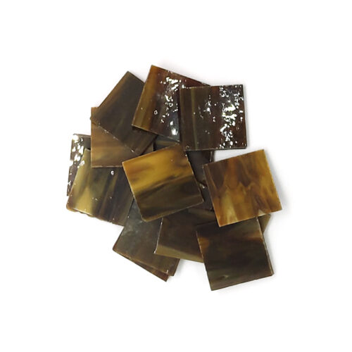 brown vision glass mosaic tiles in pile