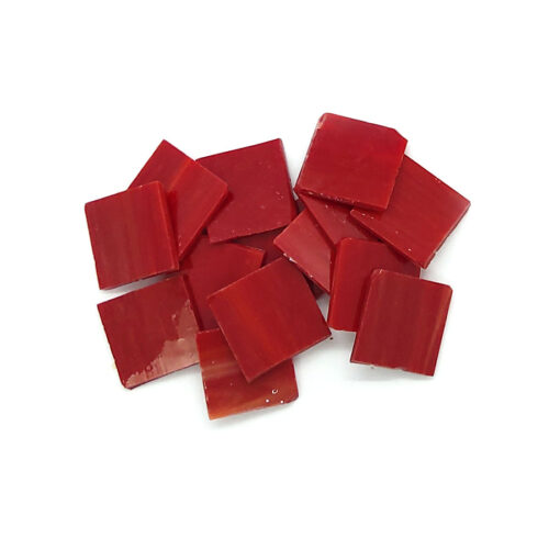 dark red vision glass mosaic tiles in pile