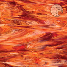 Red Streaky Glass