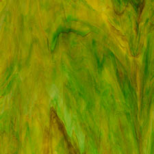 green and amber streaky glass with texture