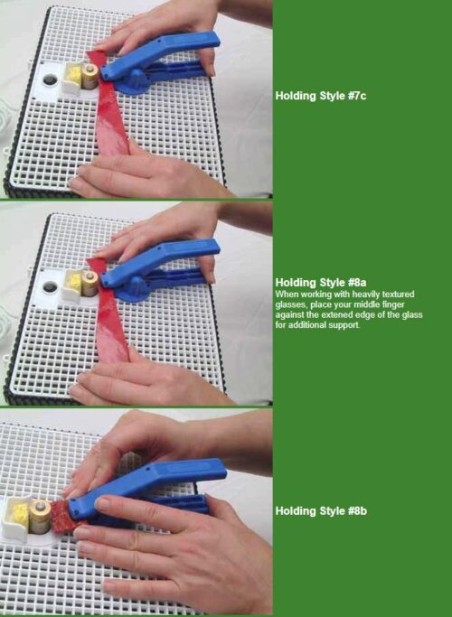 grinders mate instructions showing three holding styles