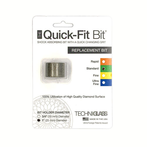 standard 1inch quick fit bit for the grinder by techniglass in packet