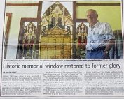 news article of restoration project