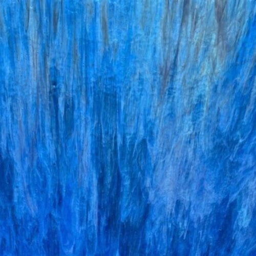 dark and mid blue streaky glass sheet