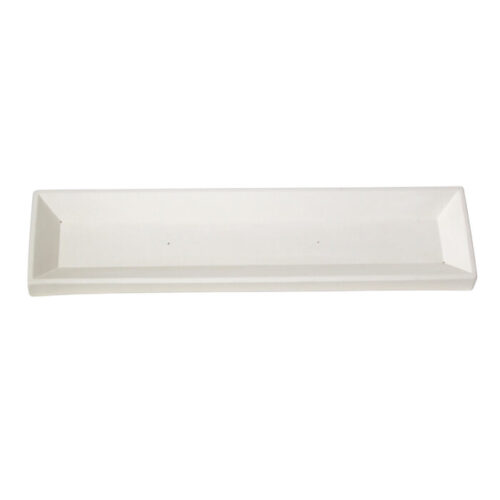 white rectangular ceramic mould in tray shape