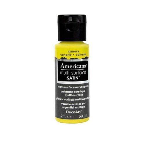 canary yellow colour decoart multisurface paint in bottle