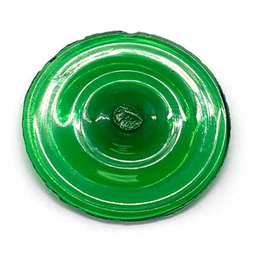 emerald green glass circle