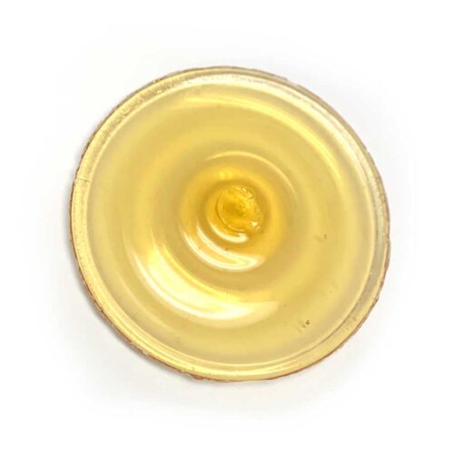 pale amber glass rondel