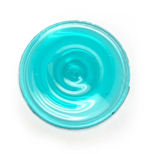 light blue glass rondel