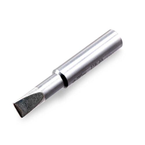 soldering iron tip with flat edge